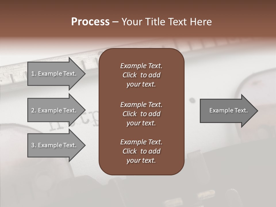 A Close Up Of A Typewriter With A Ruler PowerPoint Template