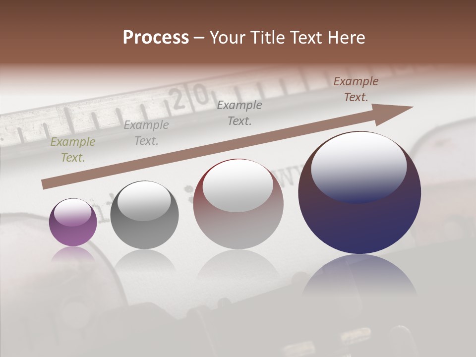 A Close Up Of A Typewriter With A Ruler PowerPoint Template