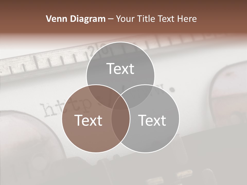 A Close Up Of A Typewriter With A Ruler PowerPoint Template