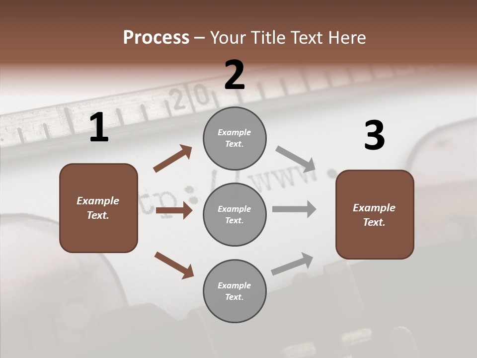 A Close Up Of A Typewriter With A Ruler PowerPoint Template