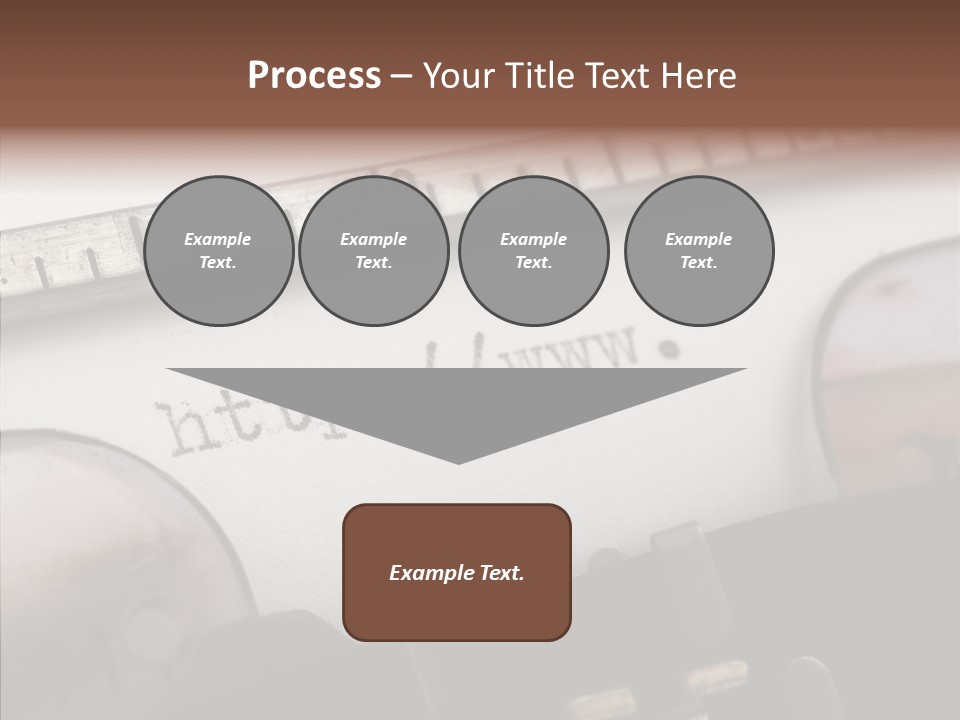 A Close Up Of A Typewriter With A Ruler PowerPoint Template