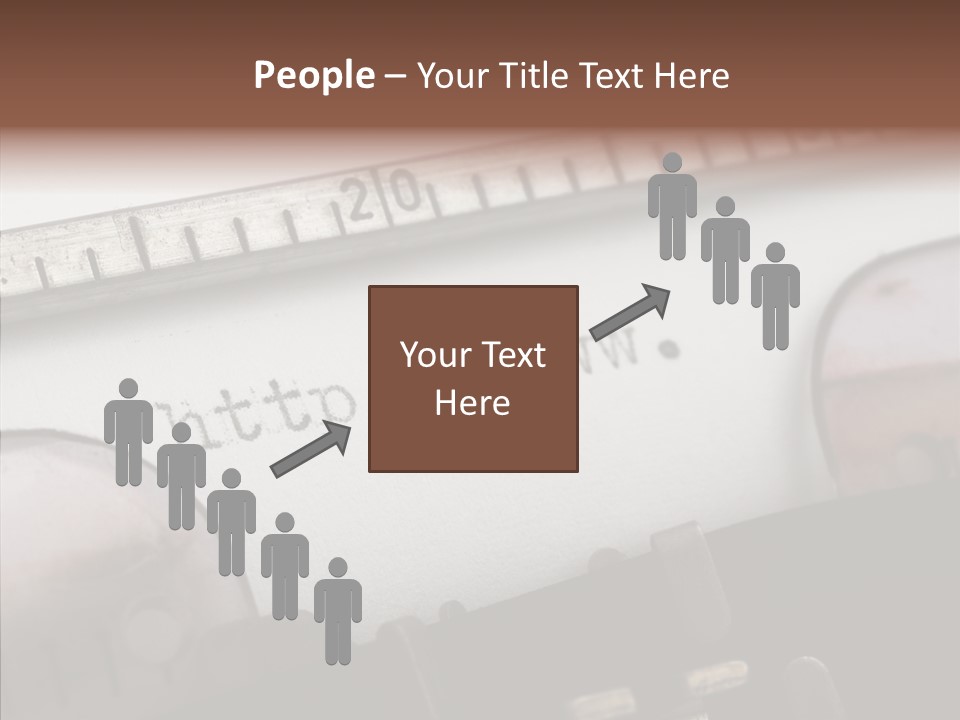 A Close Up Of A Typewriter With A Ruler PowerPoint Template