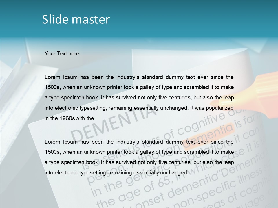 Living Word Loss PowerPoint Template