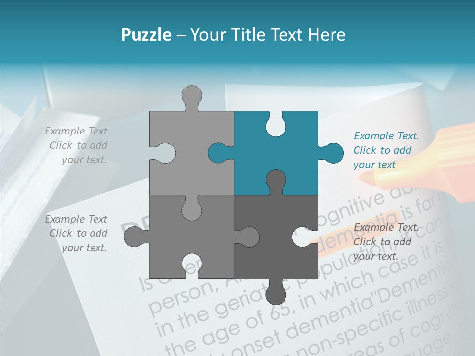 Living Word Loss PowerPoint Template