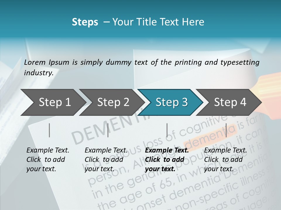 Living Word Loss PowerPoint Template