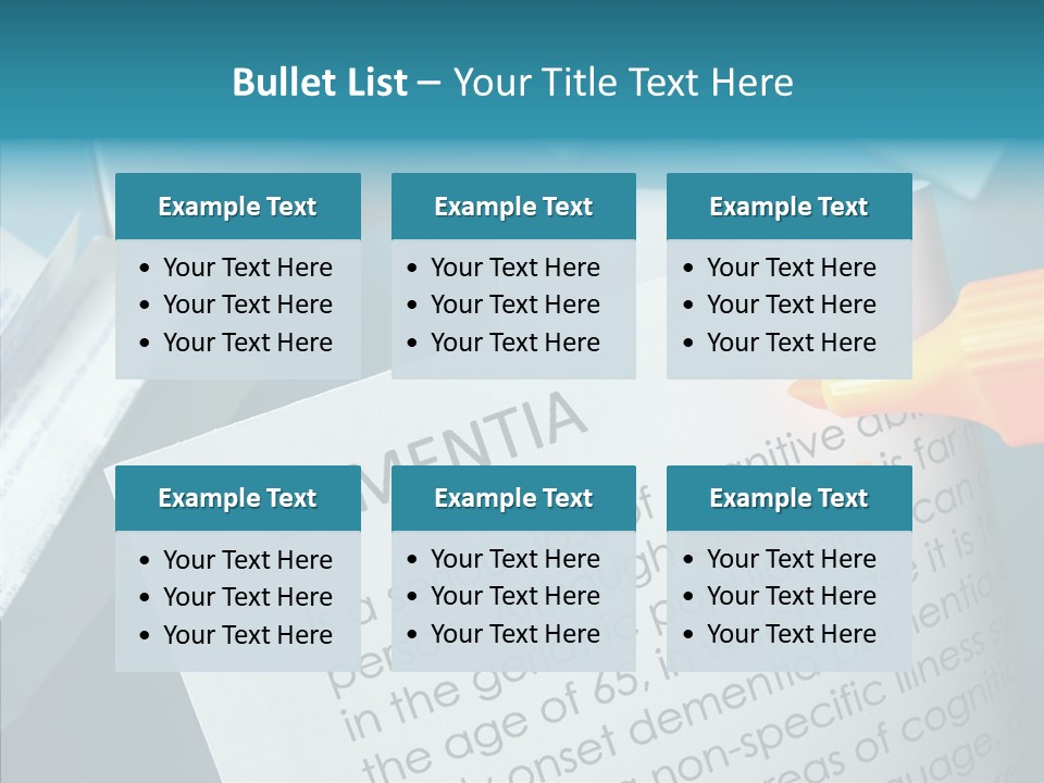 Living Word Loss PowerPoint Template