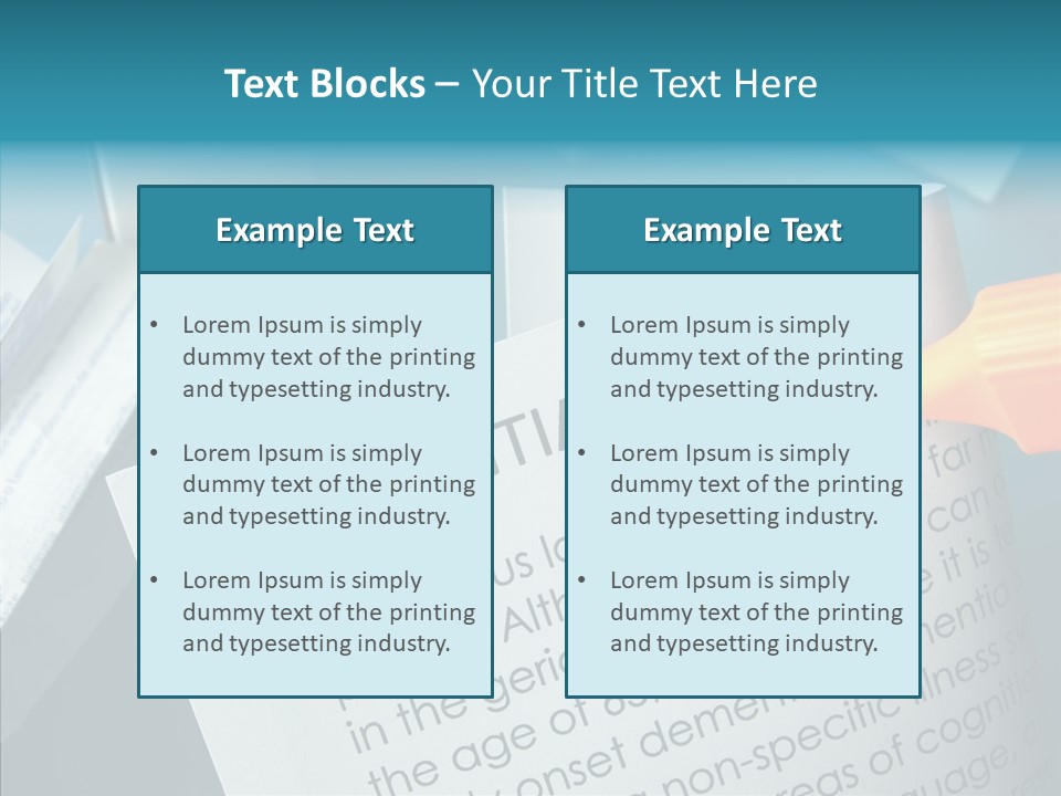 Living Word Loss PowerPoint Template