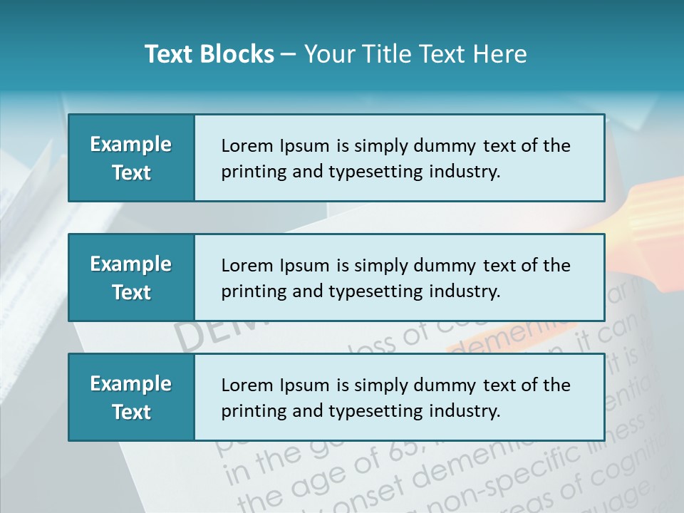 Living Word Loss PowerPoint Template
