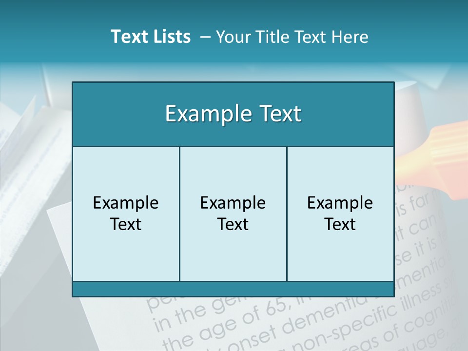 Living Word Loss PowerPoint Template