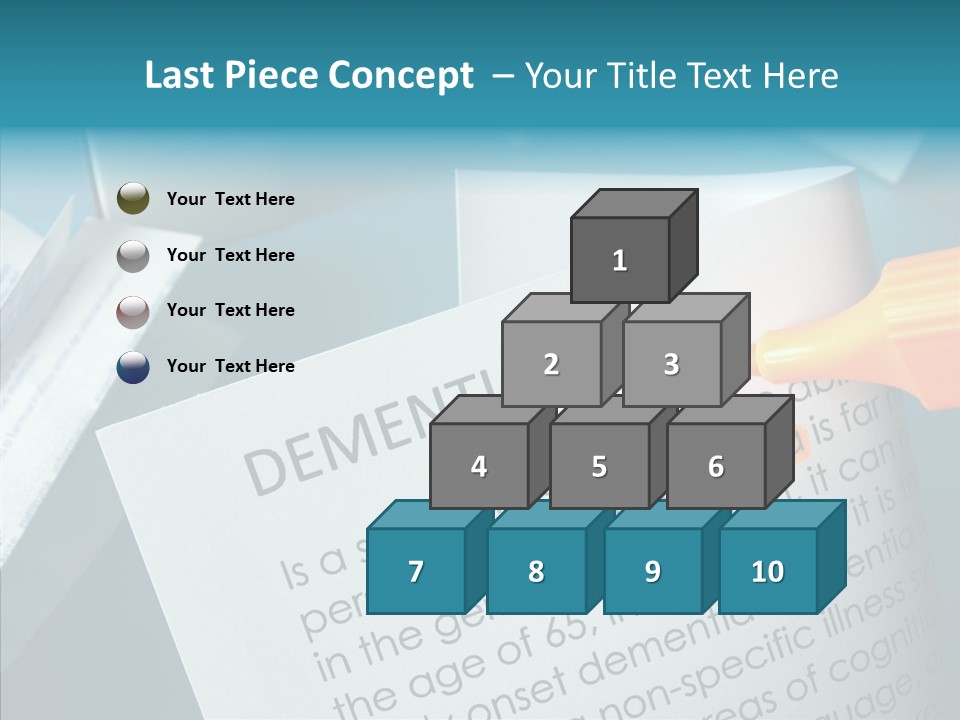 Living Word Loss PowerPoint Template