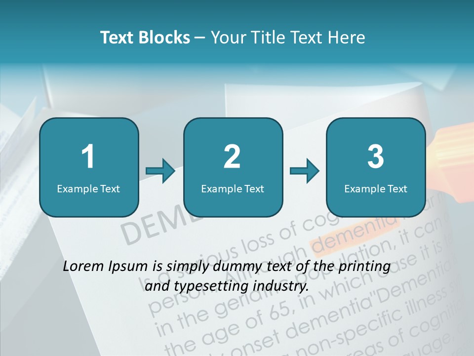 Living Word Loss PowerPoint Template