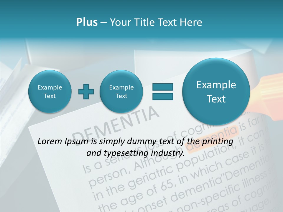 Living Word Loss PowerPoint Template