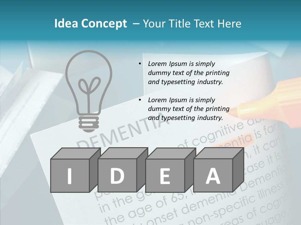 Living Word Loss PowerPoint Template