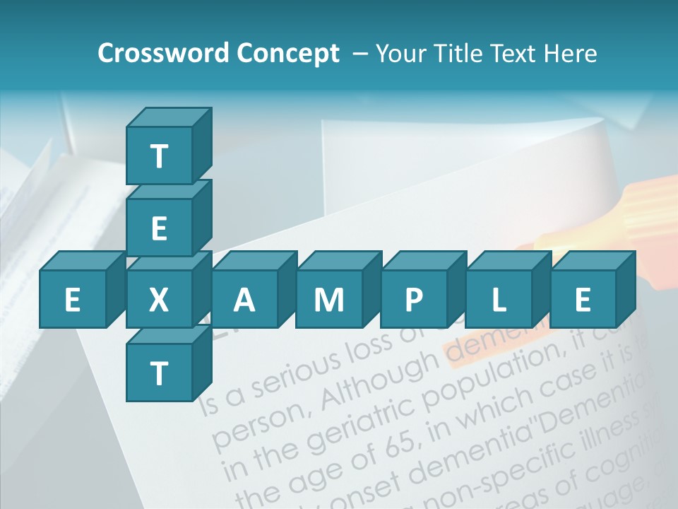Living Word Loss PowerPoint Template