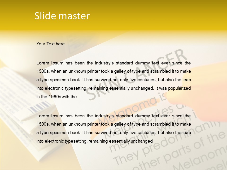 Medications Diagnosis Malignant PowerPoint Template