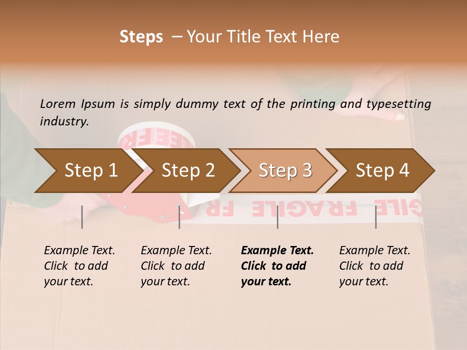 Moving House Box Preperation PowerPoint Template