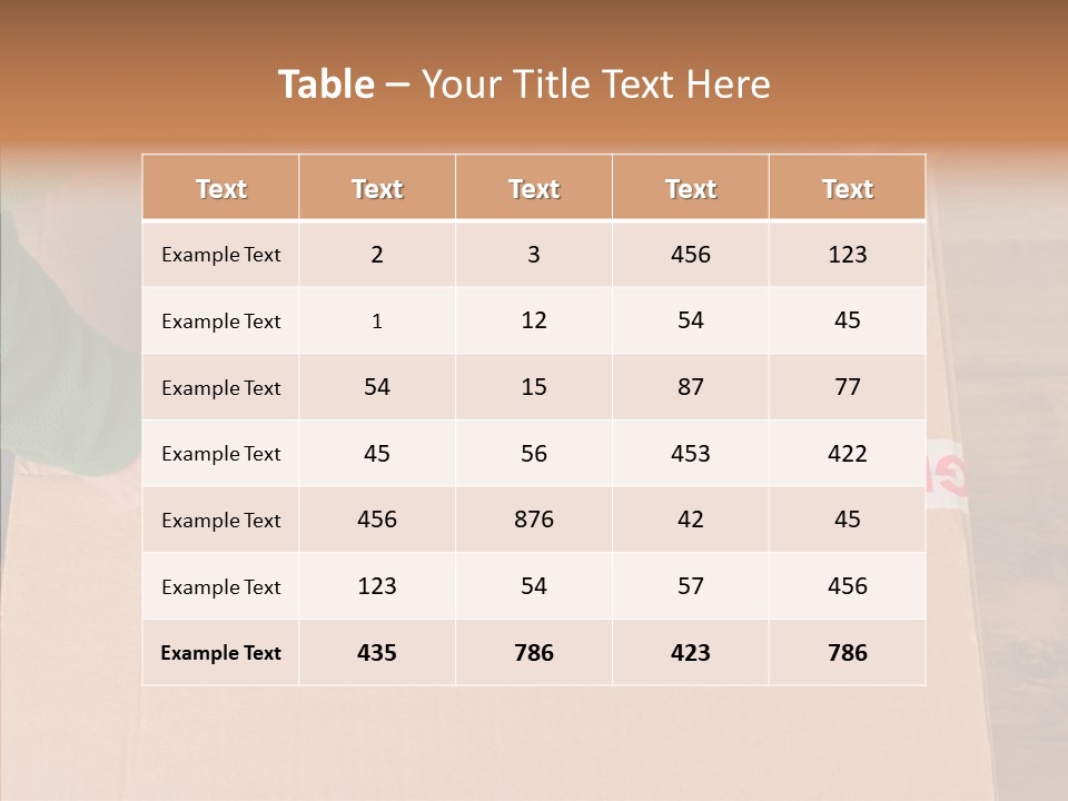 Moving House Box Preperation PowerPoint Template