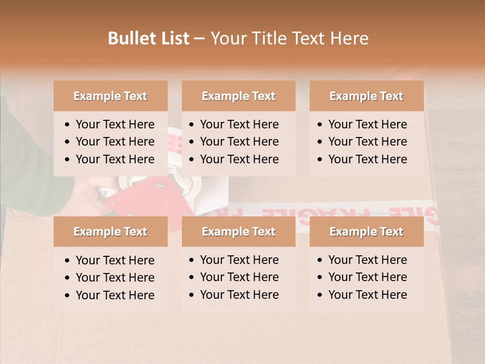 Moving House Box Preperation PowerPoint Template