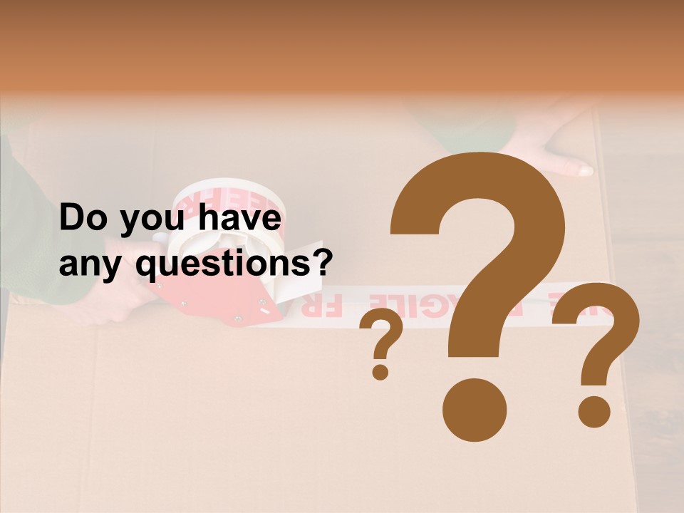 Moving House Box Preperation PowerPoint Template