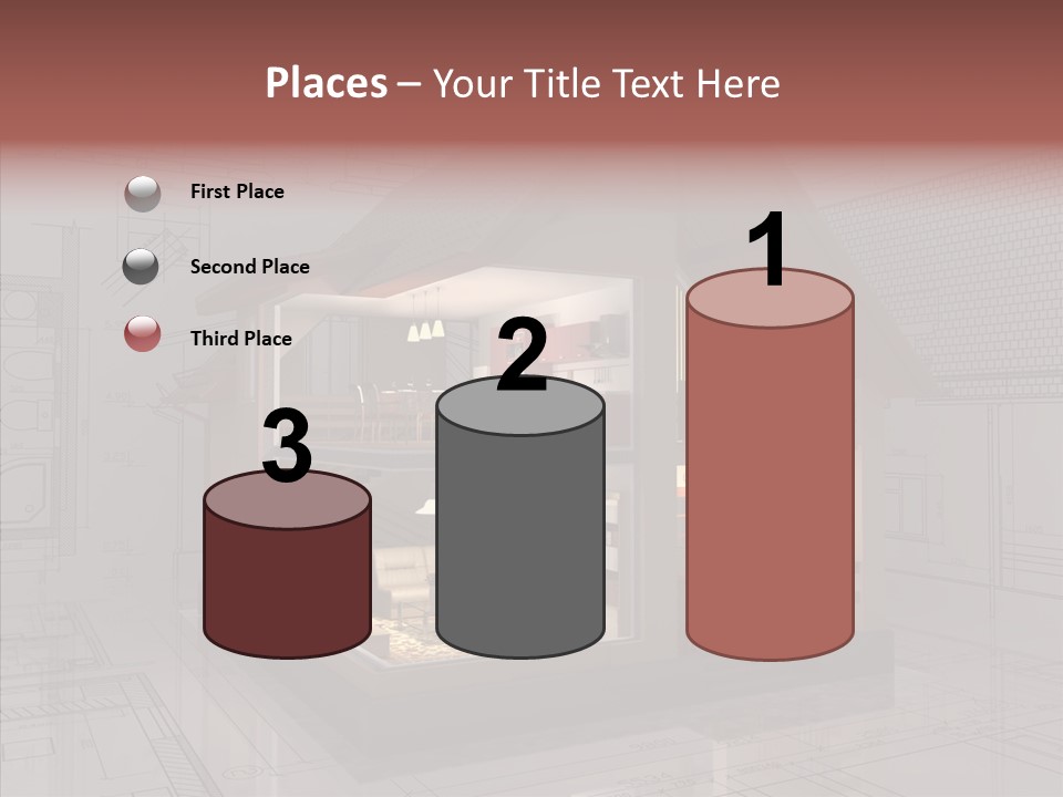 Cut Table Sofa PowerPoint Template