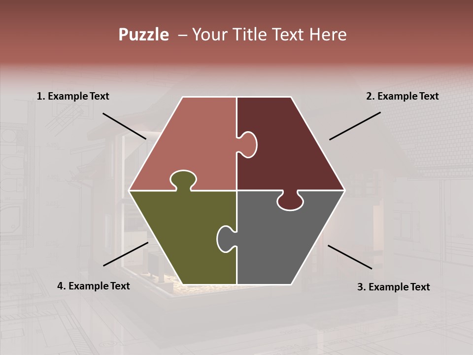 Cut Table Sofa PowerPoint Template