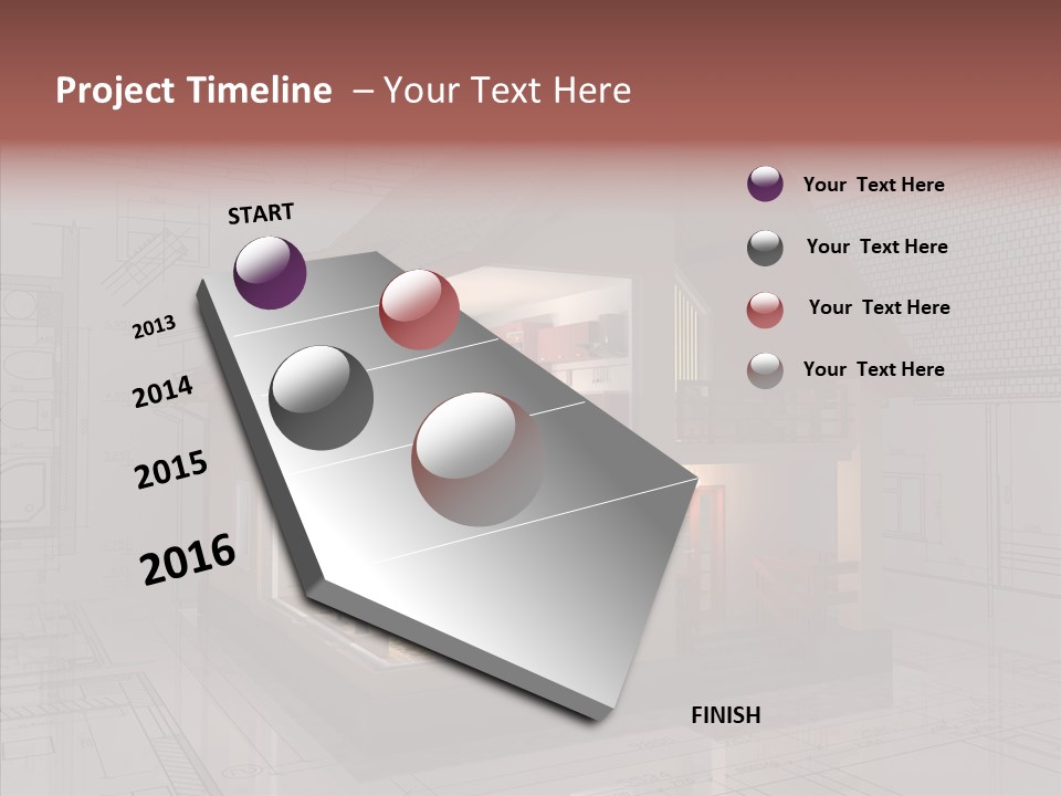 Cut Table Sofa PowerPoint Template