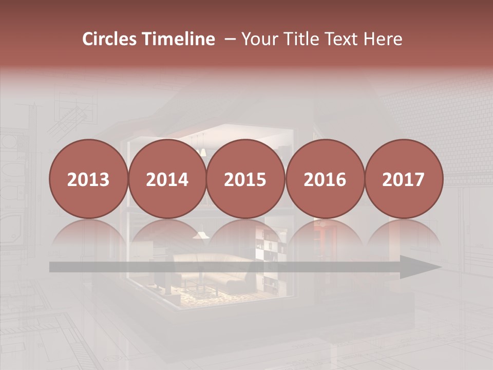 Cut Table Sofa PowerPoint Template