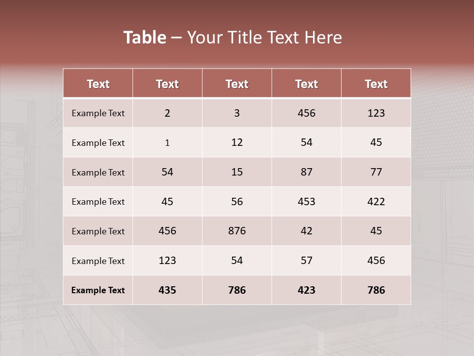 Cut Table Sofa PowerPoint Template