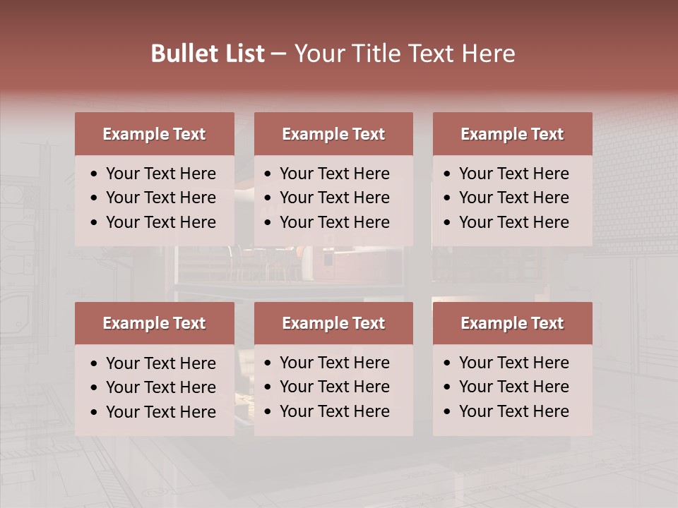 Cut Table Sofa PowerPoint Template