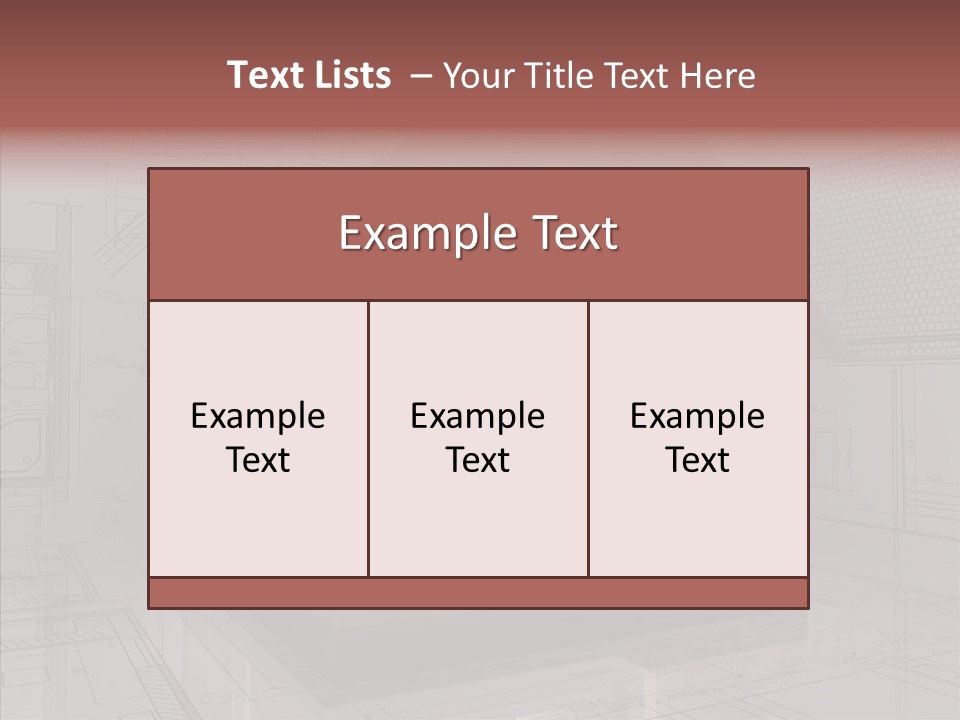 Cut Table Sofa PowerPoint Template