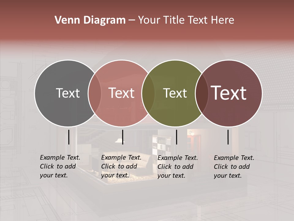 Cut Table Sofa PowerPoint Template