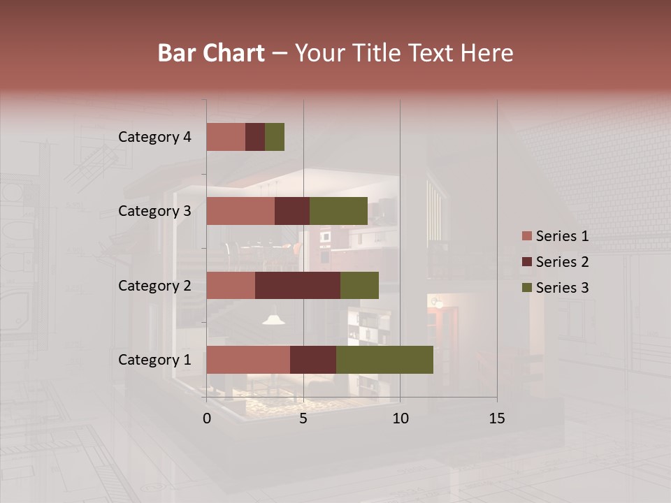 Cut Table Sofa PowerPoint Template