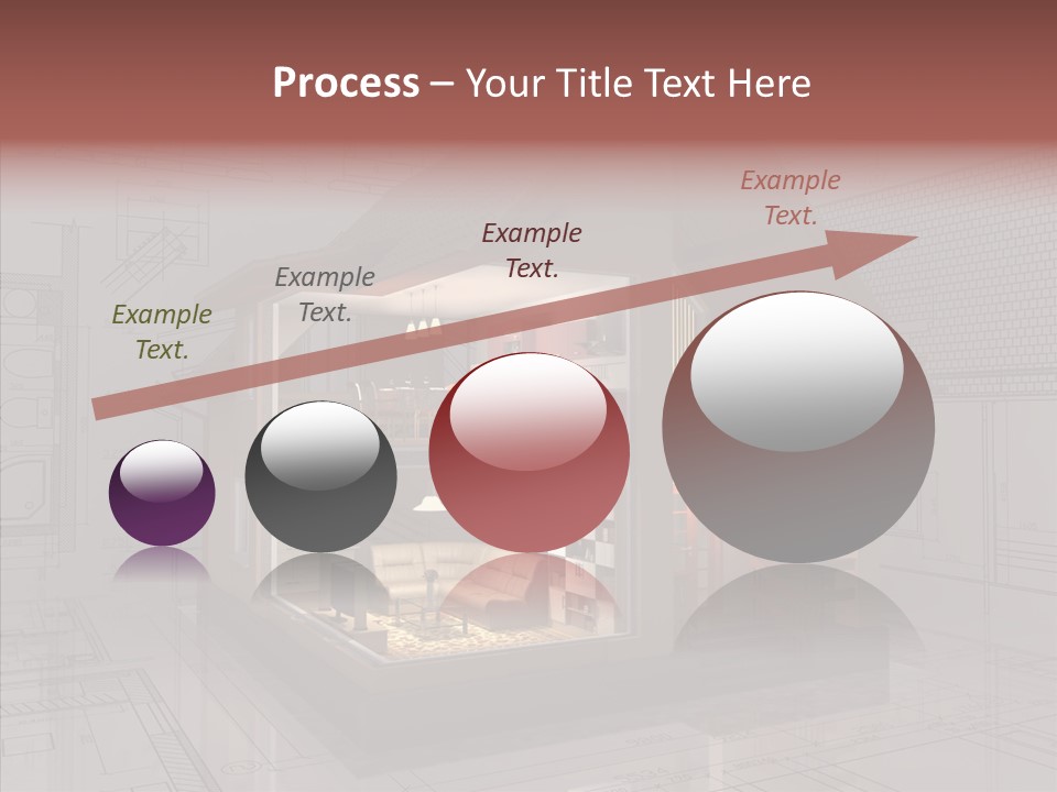 Cut Table Sofa PowerPoint Template