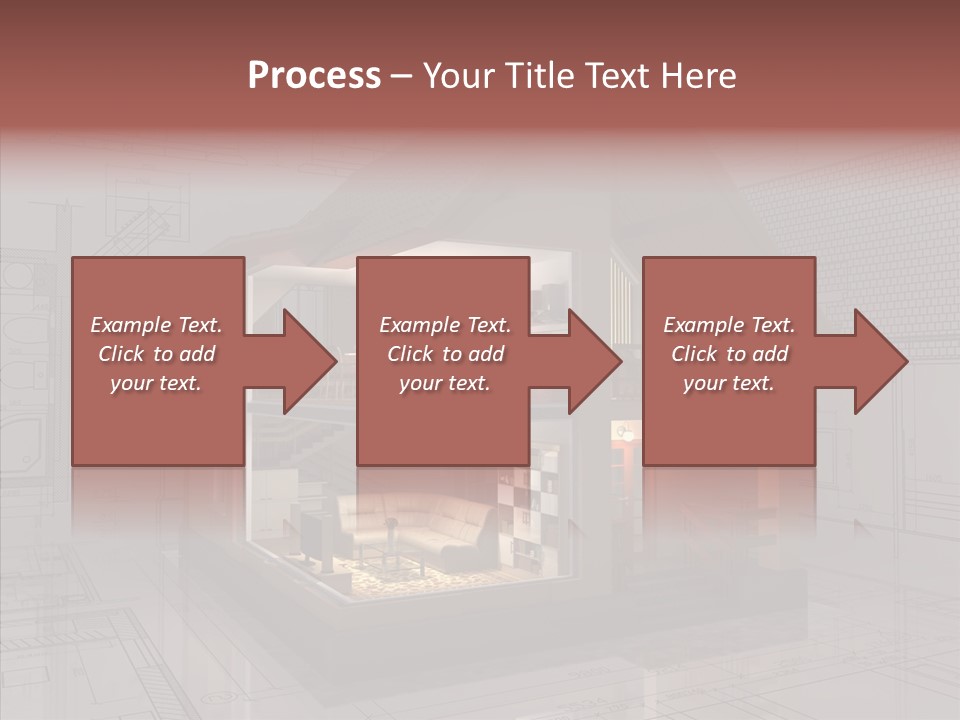 Cut Table Sofa PowerPoint Template