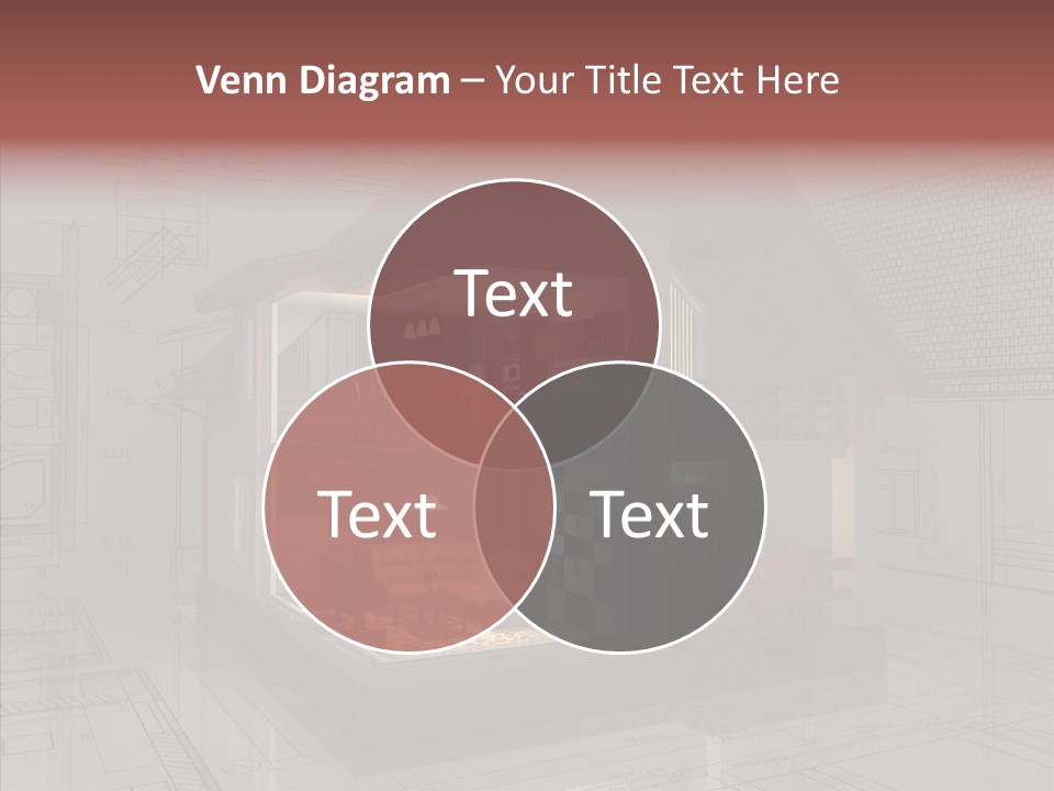 Cut Table Sofa PowerPoint Template