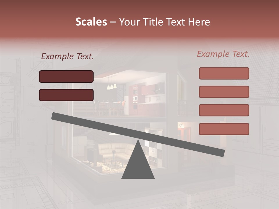 Cut Table Sofa PowerPoint Template