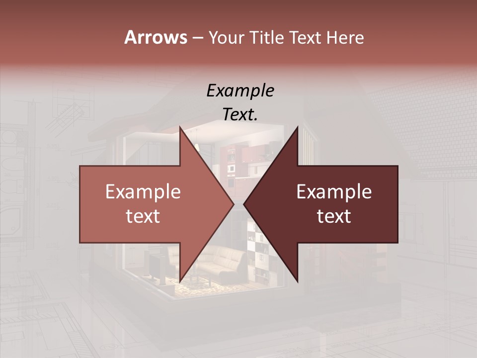 Cut Table Sofa PowerPoint Template