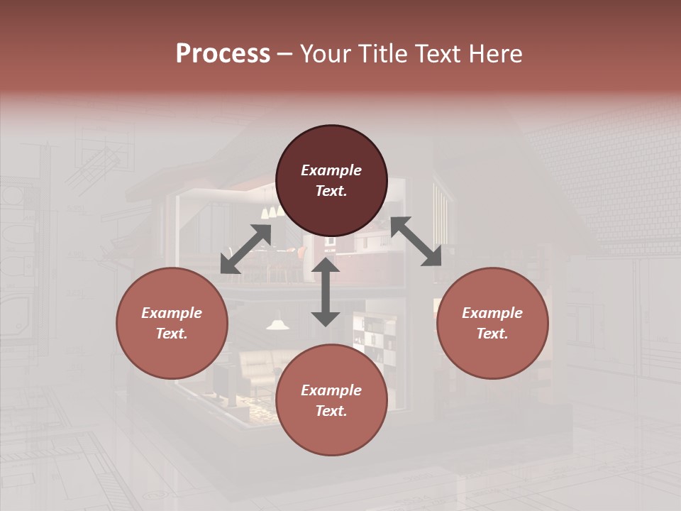 Cut Table Sofa PowerPoint Template