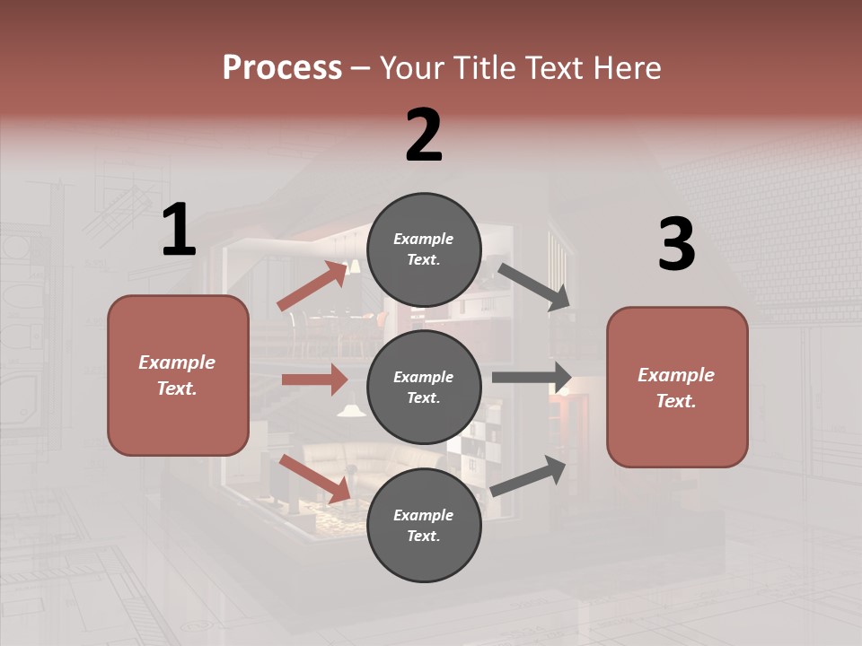 Cut Table Sofa PowerPoint Template