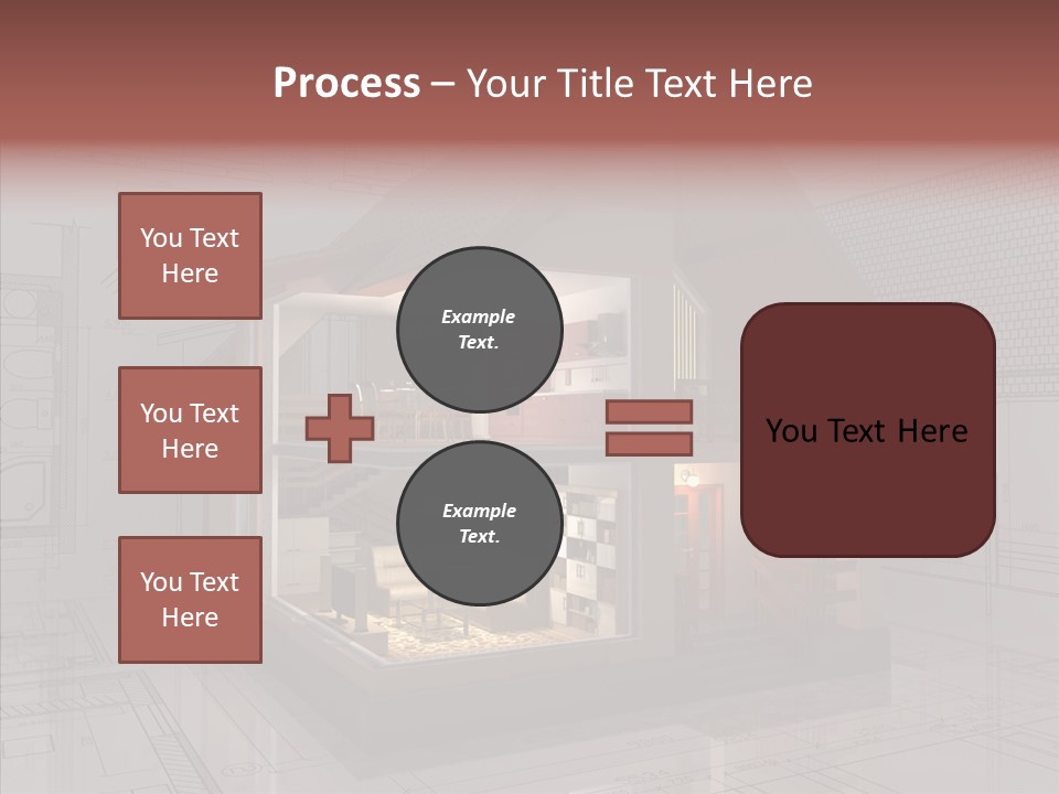 Cut Table Sofa PowerPoint Template