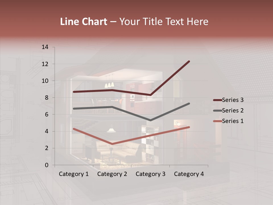 Cut Table Sofa PowerPoint Template