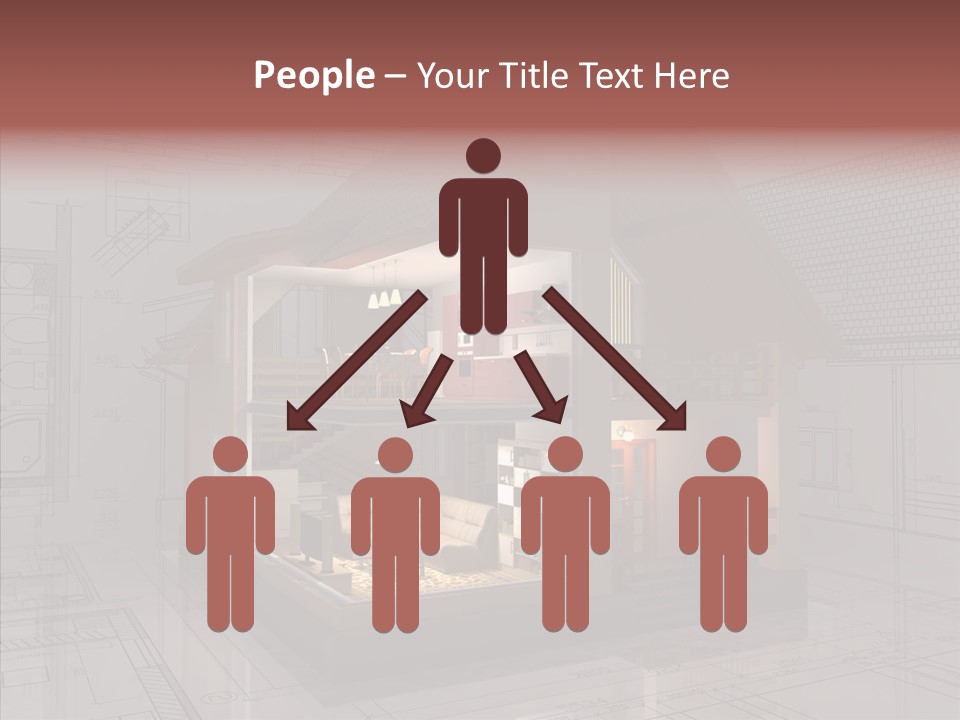 Cut Table Sofa PowerPoint Template