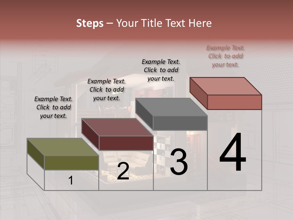 Cut Table Sofa PowerPoint Template