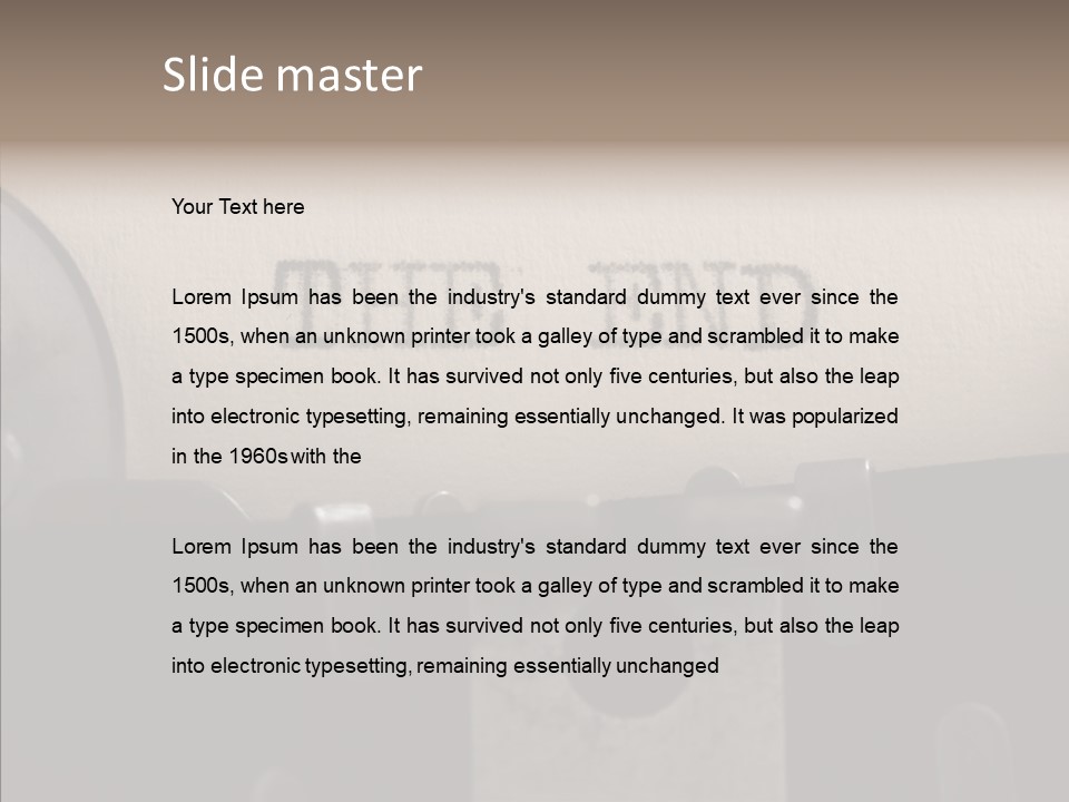 Old Past Antique PowerPoint Template