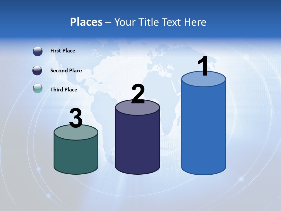 Connection Blue Design PowerPoint Template