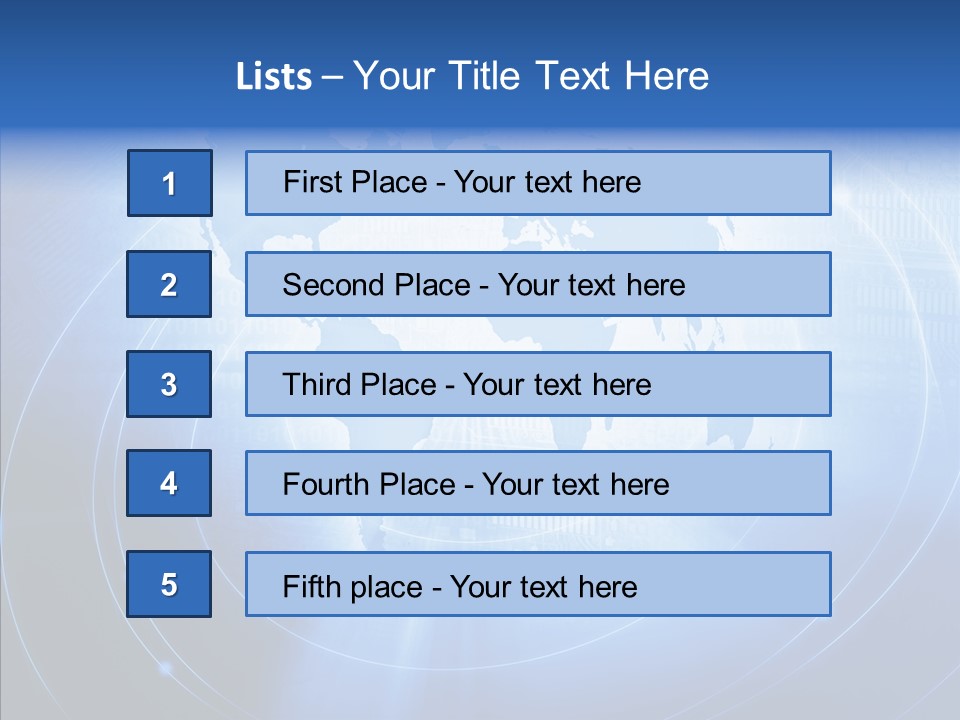 Connection Blue Design PowerPoint Template