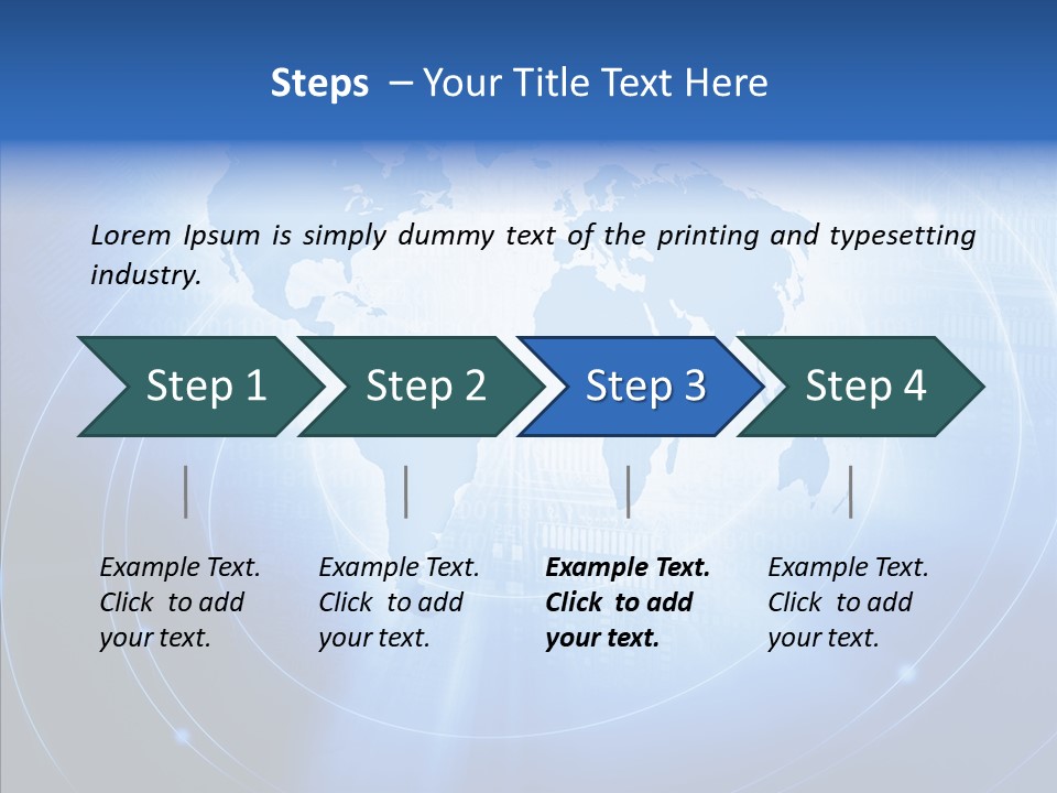 Connection Blue Design PowerPoint Template