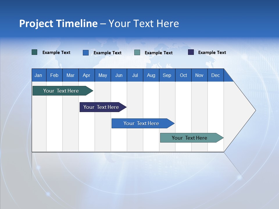 Connection Blue Design PowerPoint Template