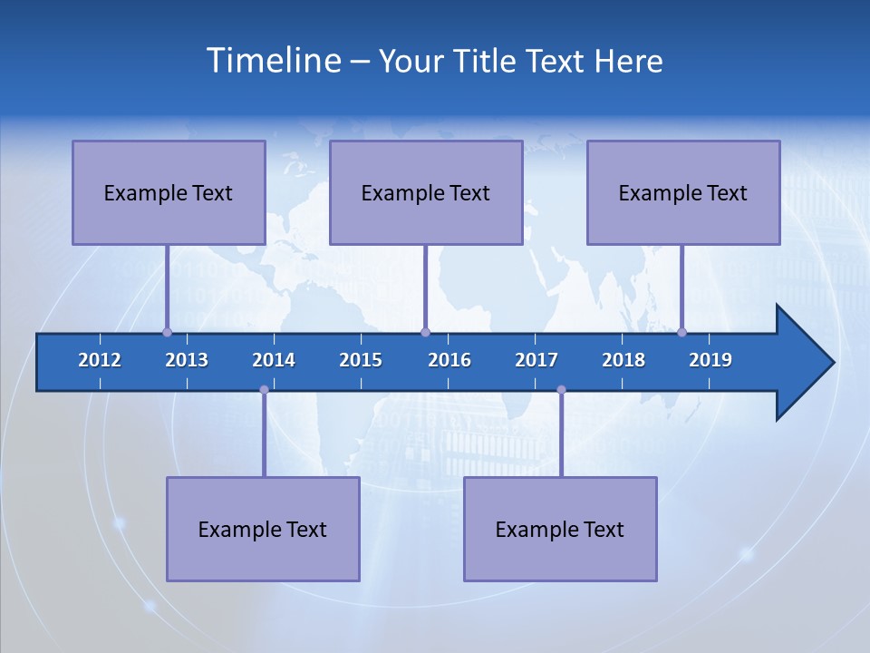 Connection Blue Design PowerPoint Template
