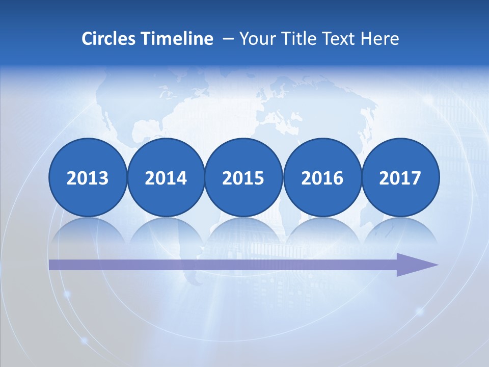 Connection Blue Design PowerPoint Template